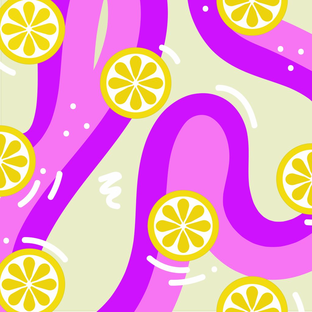 “Lemonade Ripple” Digital Pattern Design |