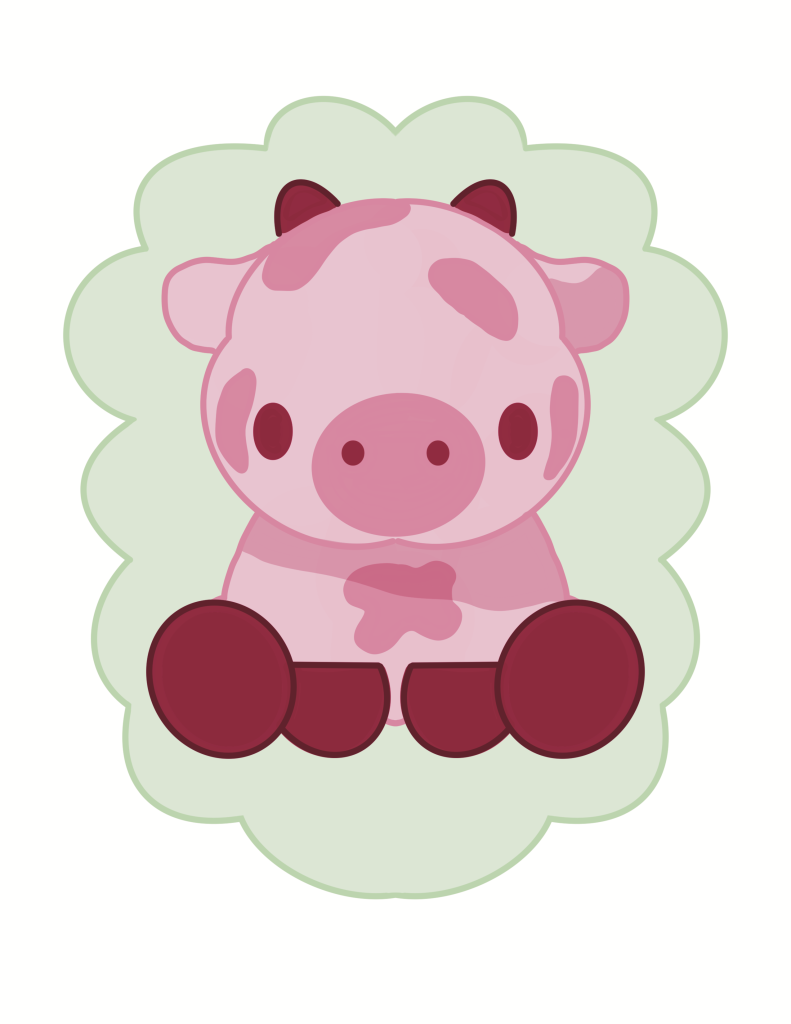 “Berry Moo” Digital Illustration | 2025