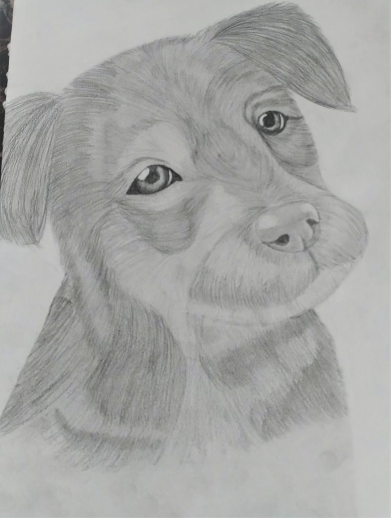 Graphite piece for an art class