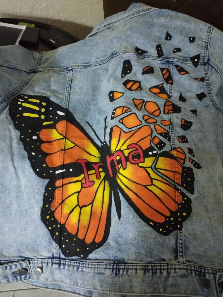 Custom painted jacket